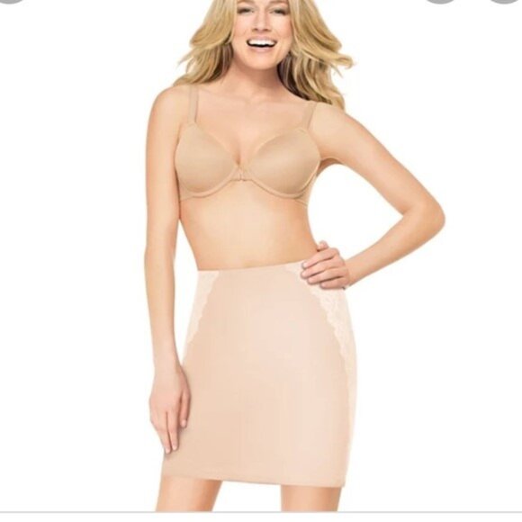 Spanx Assets Lux & Lean Slip Skirt Shapewear Medium - Picture 1 of 4